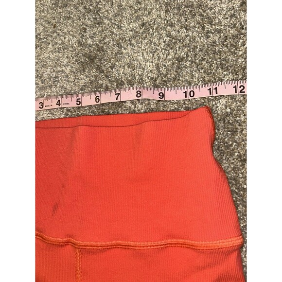 Barrys And Lune Bike Shorts Compression Orange Womens S High Waist - Picture 6 of 6